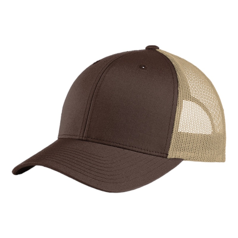 Sport-Tek STC39 Yupoong Retro Trucker Cap Black/Black