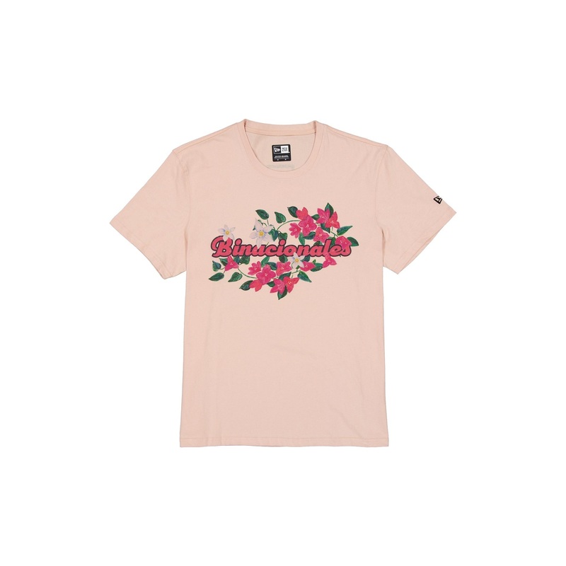 Tecolotes de los Dos Laredos Pale Pink Floral T-Shirt S