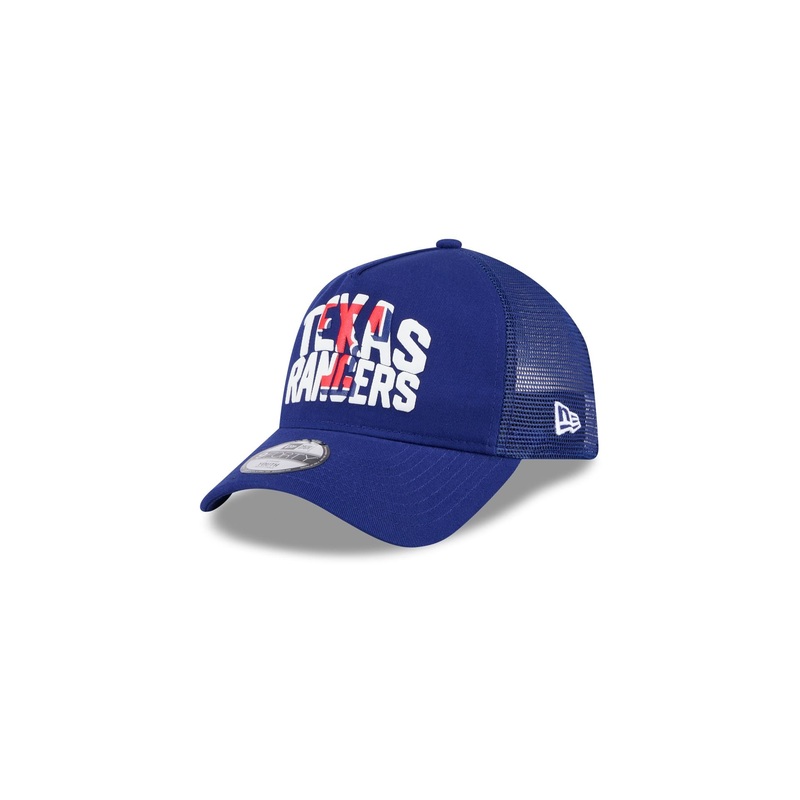 Texas Rangers Kids Chalk 9FORTY A-Frame Trucker Hat Child