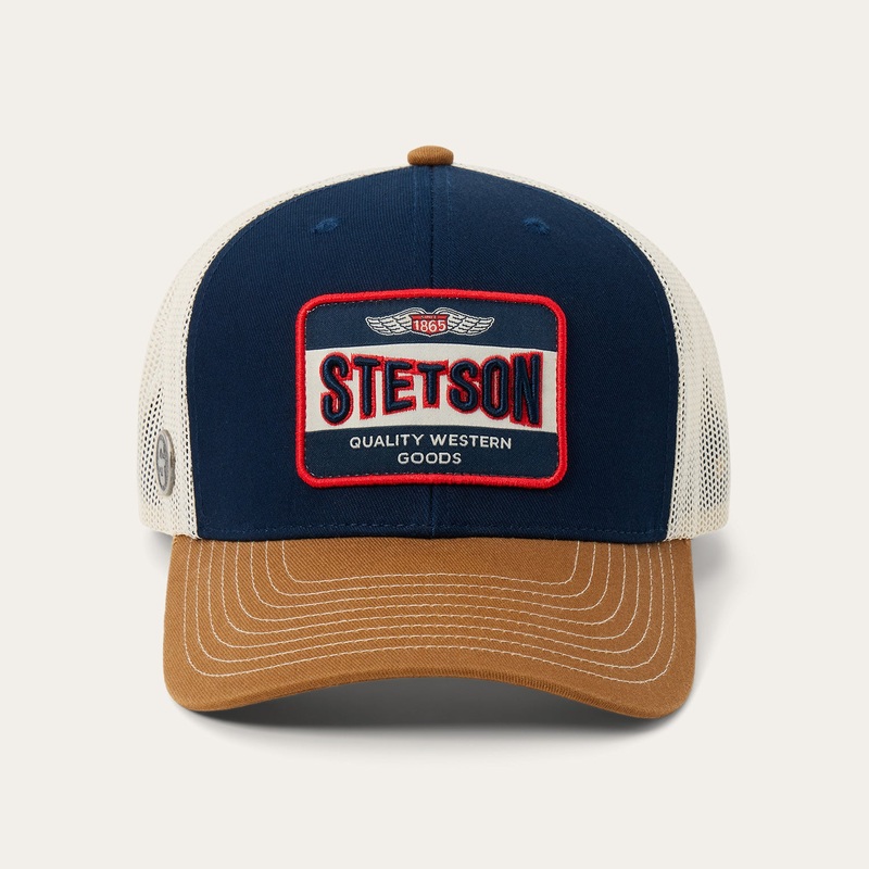 Vintage Patch Trucker Hat Navy O/S
