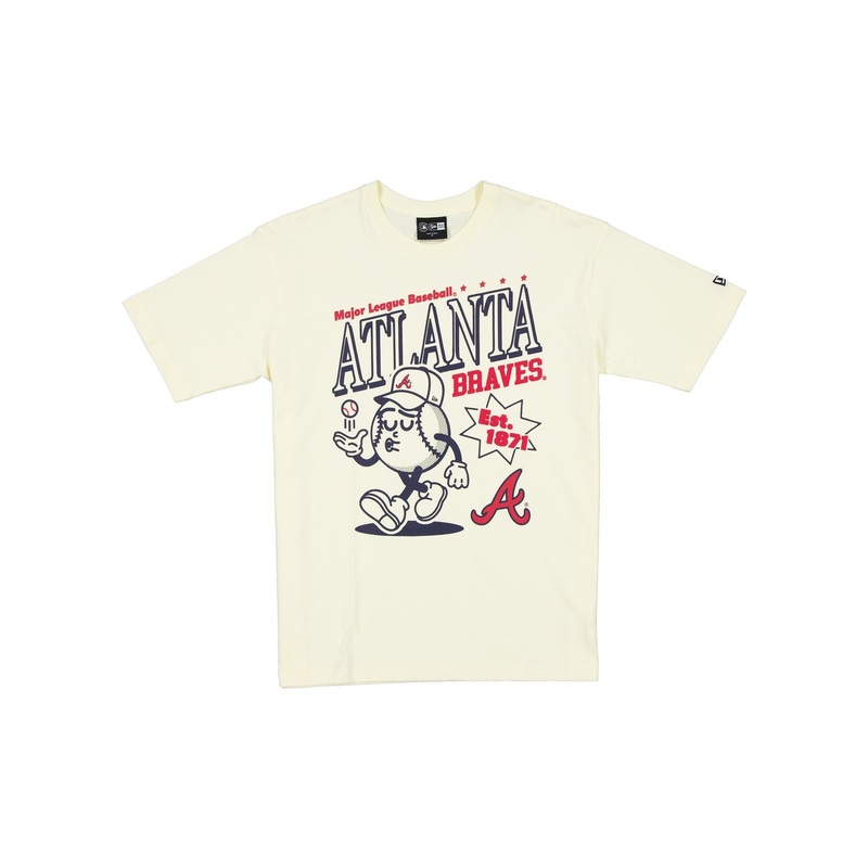 Atlanta Braves Sport Classics Chrome White T-Shirt S