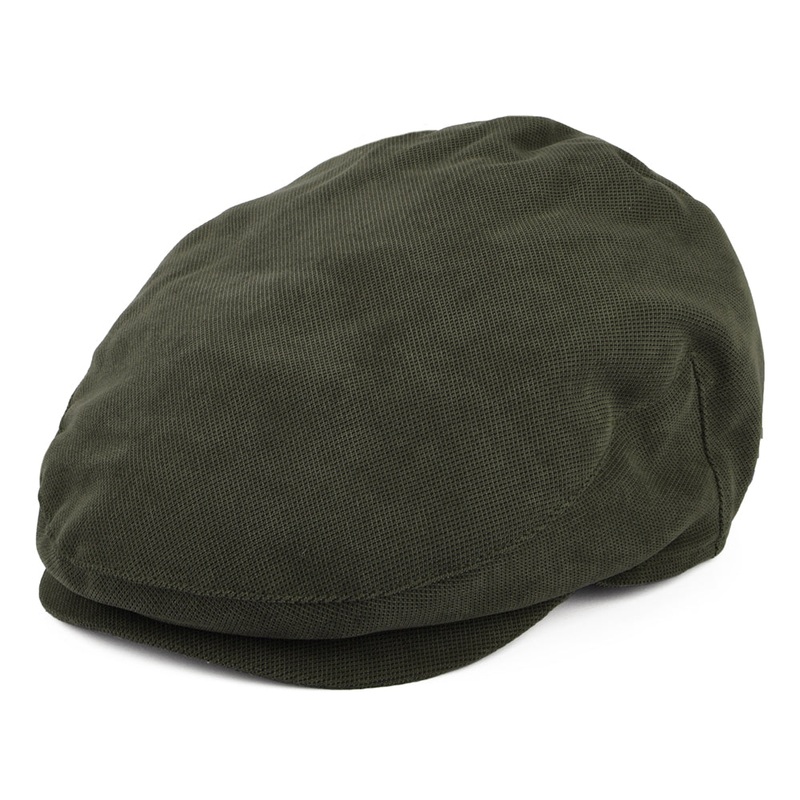 Barbour Hats Beaufort Waterproof Flat Cap With Earflaps – Dark Olive S