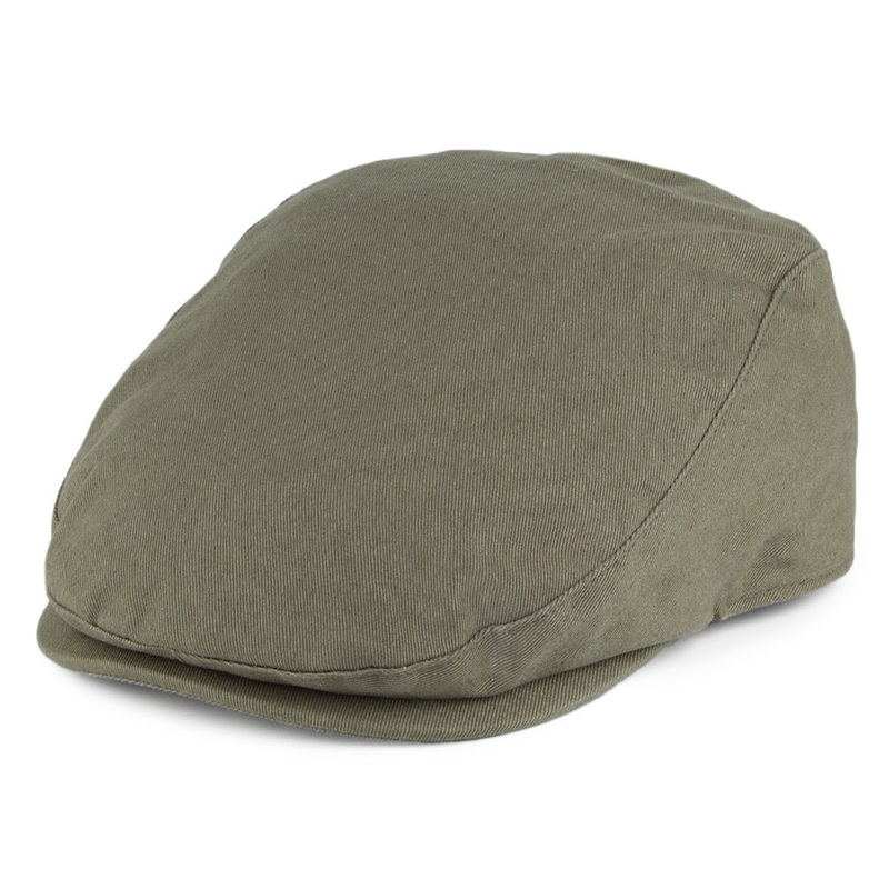 Barbour Hats Finnean Cotton Flat Cap – Olive S