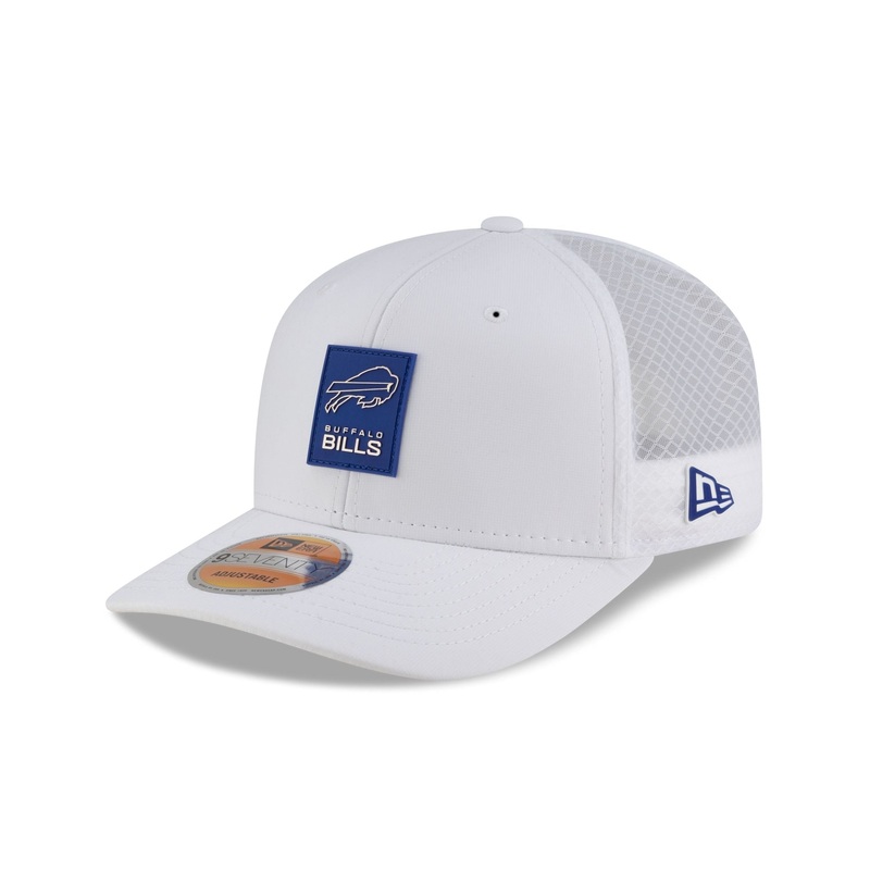 Buffalo Bills 2025 Sideline Hot Weather White 9SEVENTY Trucker Hat One Size