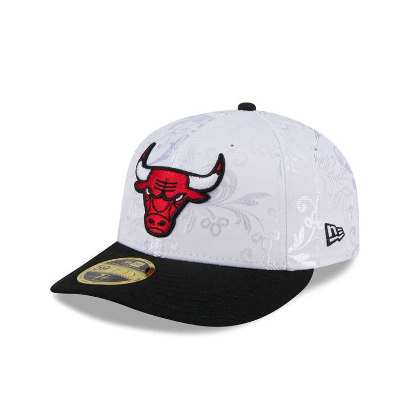 Chicago Bulls Floral Shine Low Profile 59FIFTY Fitted Hat 7
