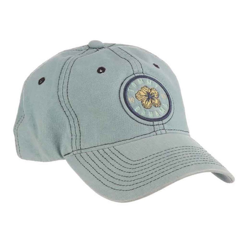 Cotton Baseball Cap with Flower Embroidery – Tommy Bahama Hats Blue