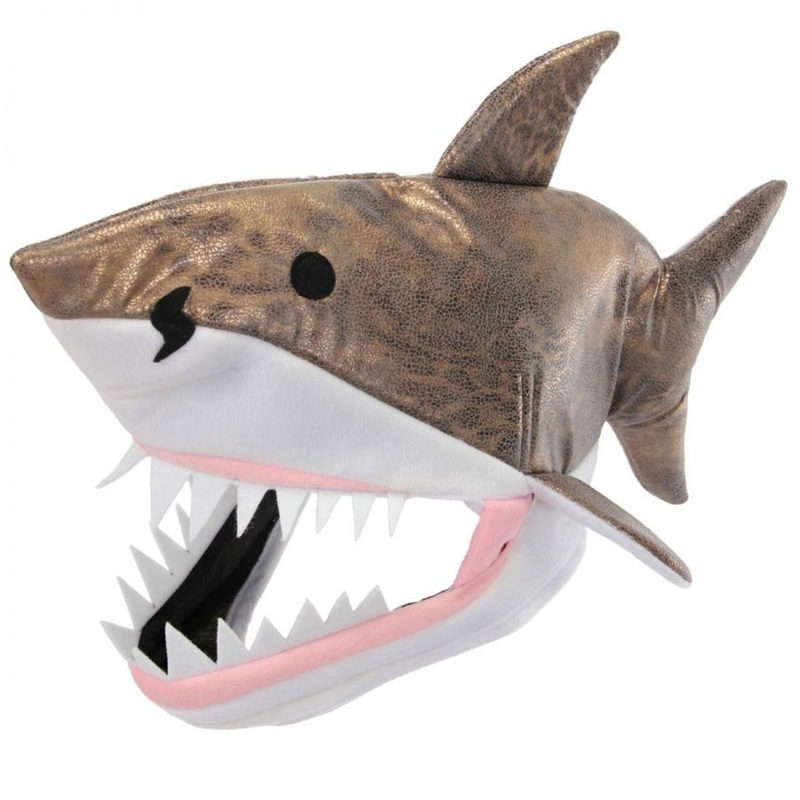 Great White Shark Jawesome Hat GREY/WHITE ONE SIZE FITS MOST