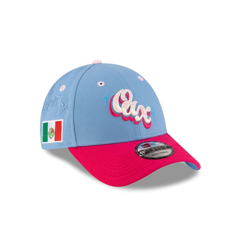 Guerreros de Oaxaca LMB 100th Anniversary Alt Blue 9FORTY Snapback Hat One Size