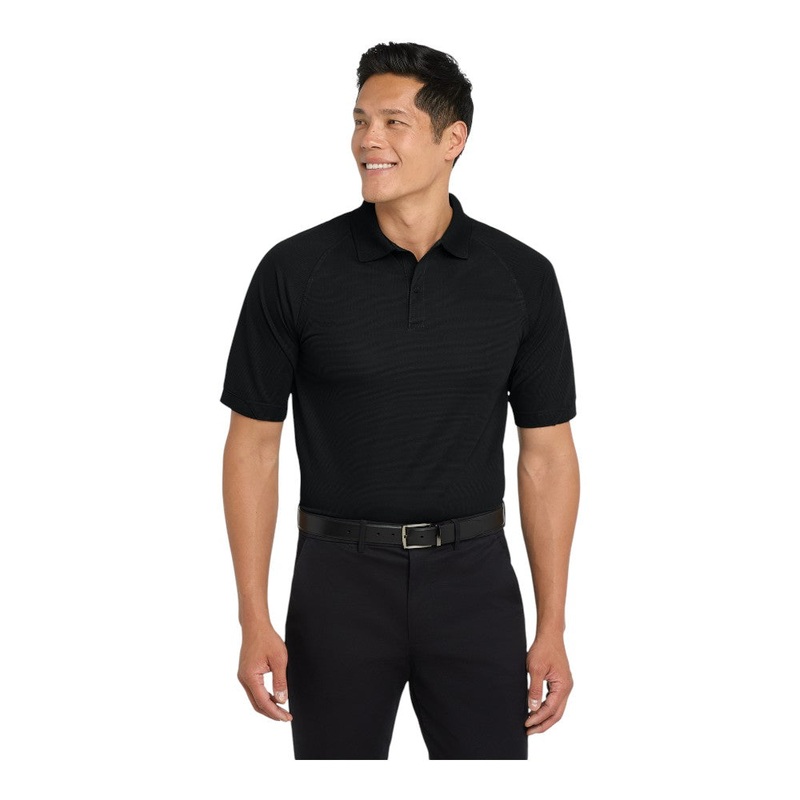 Port Authority K525 Dry Zone Ottoman Polo Black XS