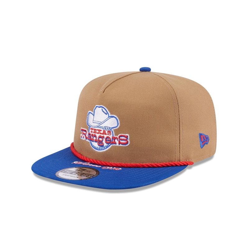 Texas Rangers Khaki Rope Golfer Hat One Size