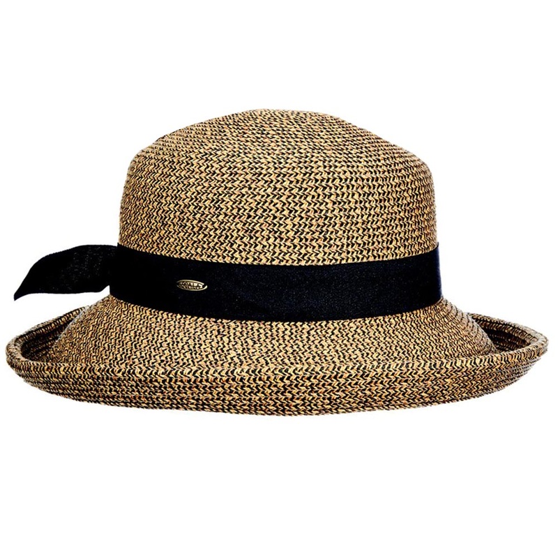 Up Turn Brim Summer Hat – Scala Collection Hats Coffee