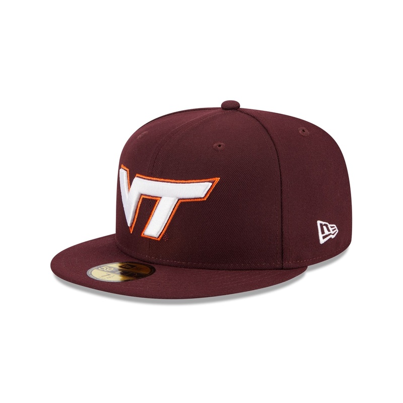 Virginia Tech Hokies Maroon 59FIFTY Fitted Hat 7