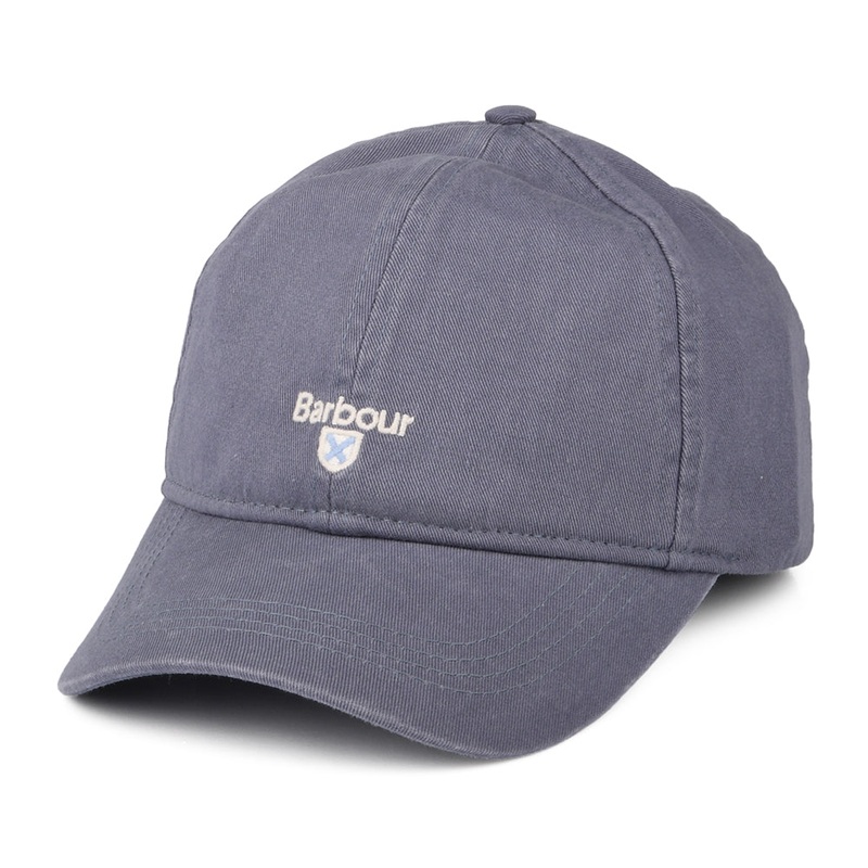 Barbour Hats Kids Cascade Cotton Baseball Cap – Washed Blue Kids Small/Medium