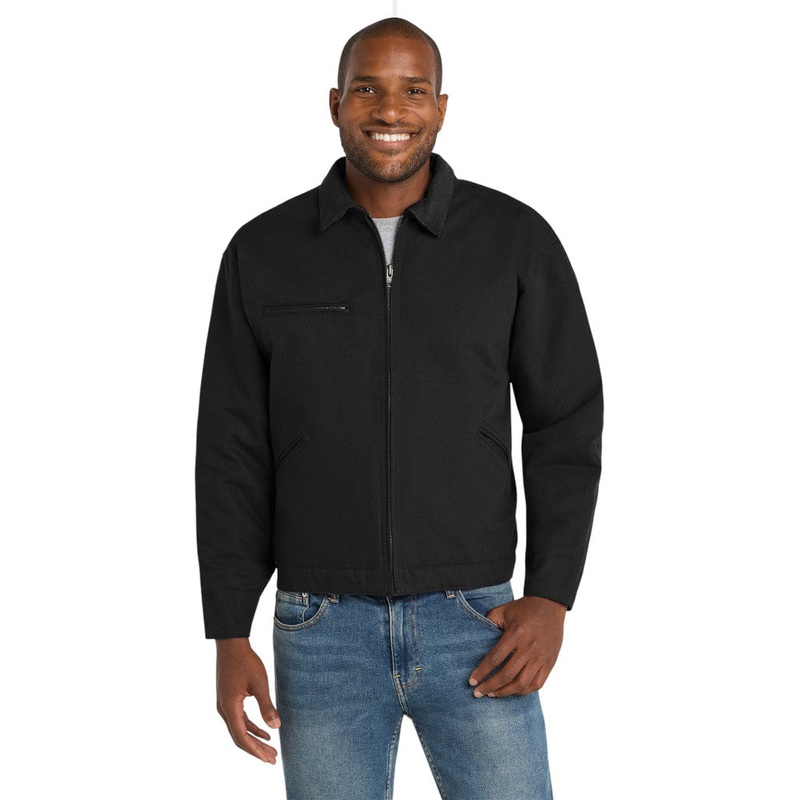 CornerStone J763 Duck Cloth Work Jacket Black XS