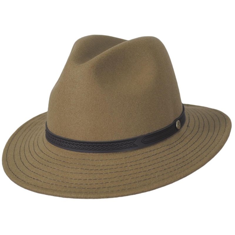 Edevane ProvatoKnit Safari Fedora Hat KHAKI M