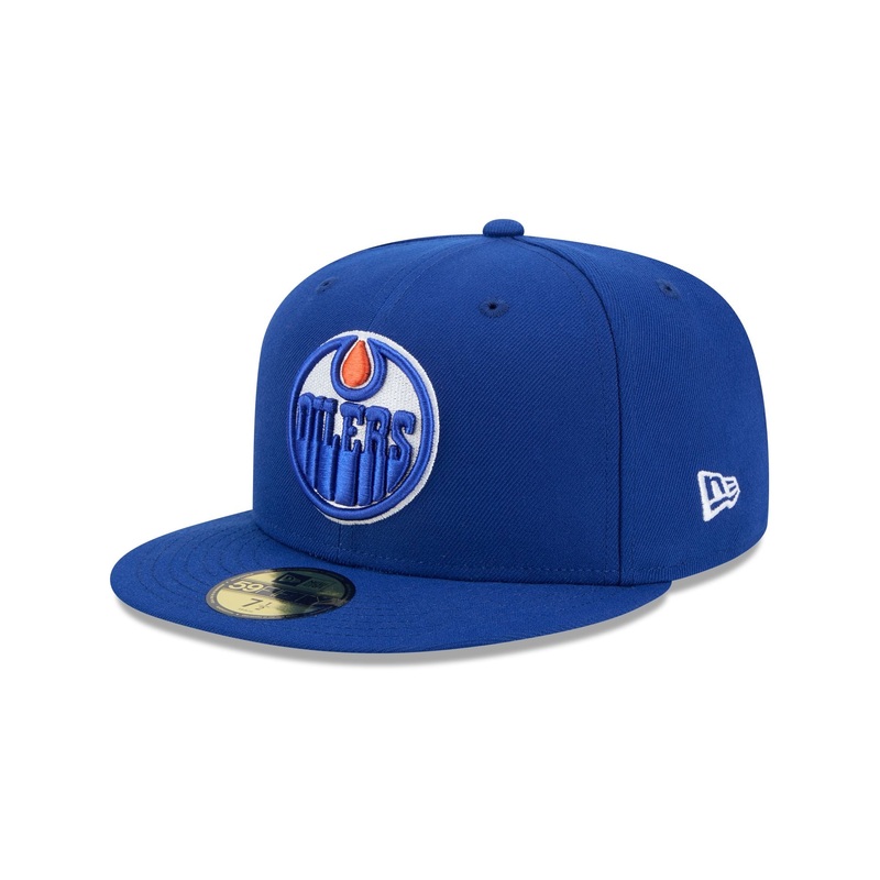 Edmonton Oilers Rear Wordmark 59FIFTY Fitted Hat 7