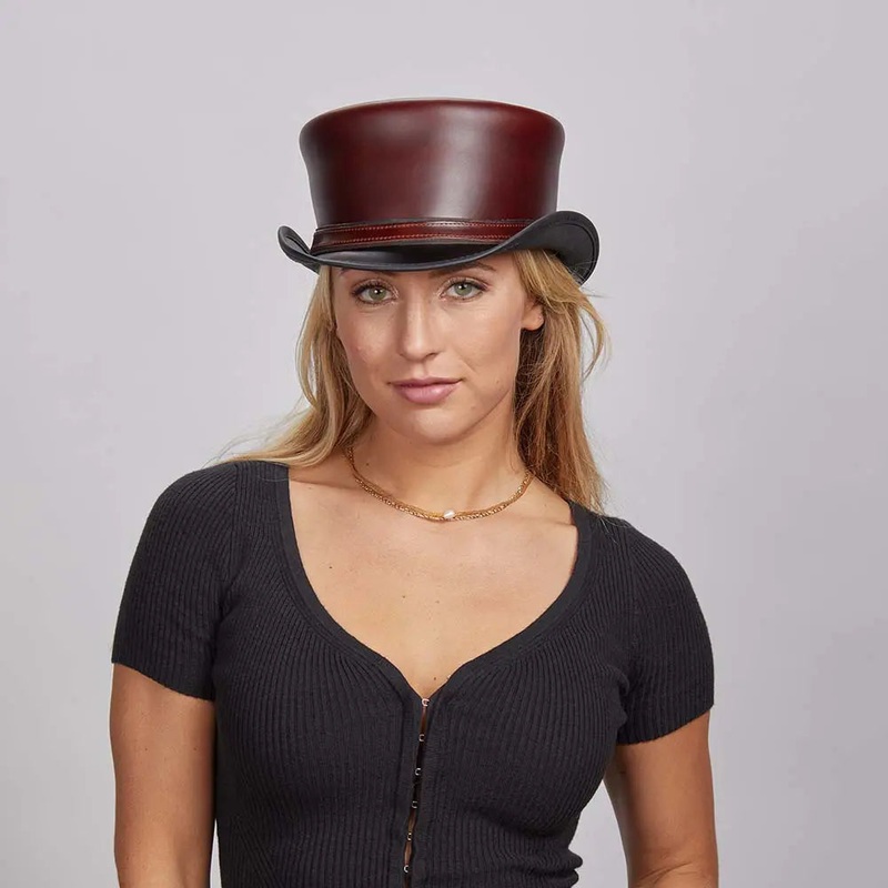 Hampton | Womens Leather Top Hat Napa Vino MD