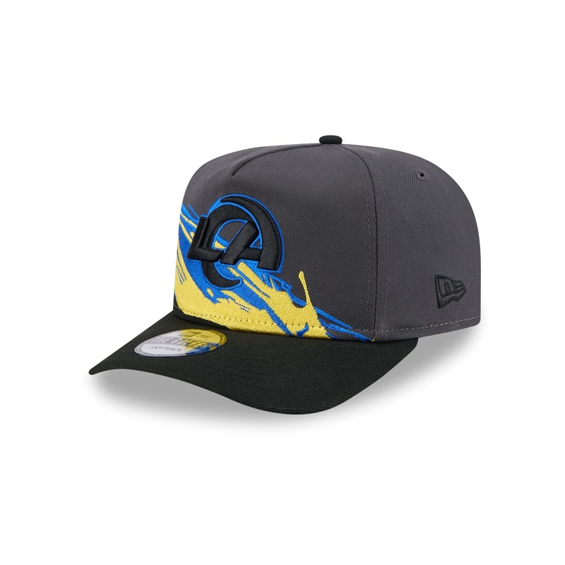 Los Angeles Rams Graphite Brushstroke Golfer Hat One Size