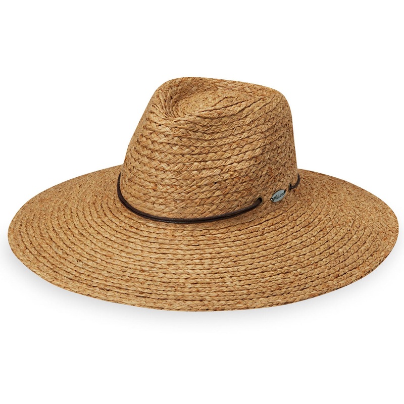 Nosara Wide Brim Raffia Straw Island Hat – Wallaroo Hats Camel M/L (58 cm)