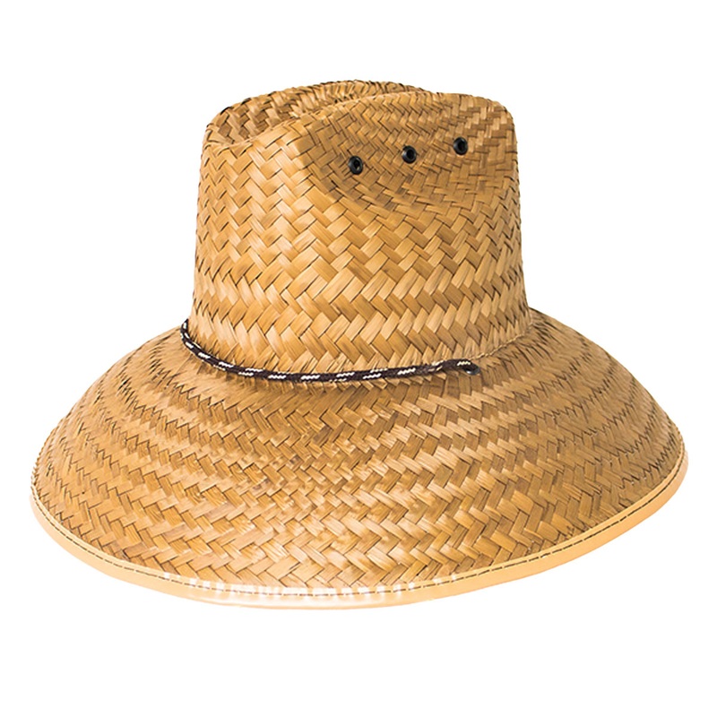 Peter Grimm Straw Lifeguard Hat Hasselhoff PGB1014 Natural