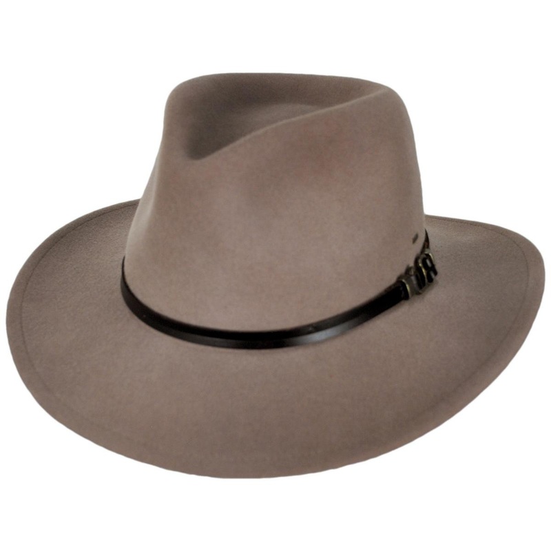 Began Wool LiteFelt Fedora Hat MOLE SWIRL S