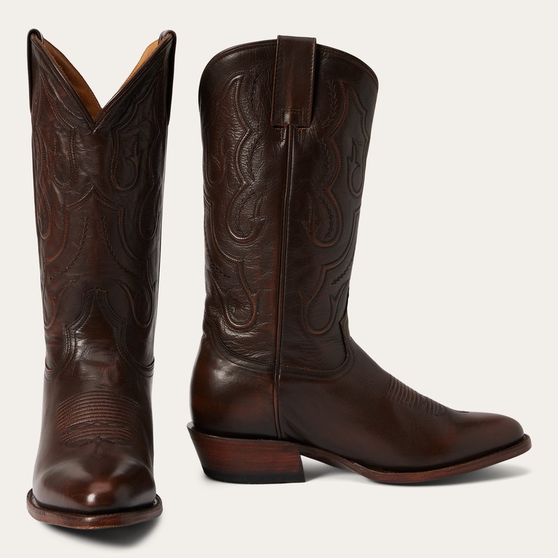 Carlisle Western Boots Burnished Brown 7 D