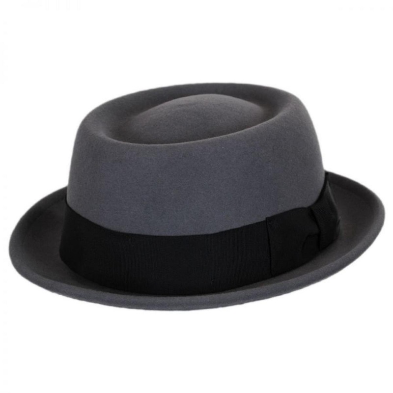 Darron Wool LiteFelt Pork Pie Hat GUN METAL S
