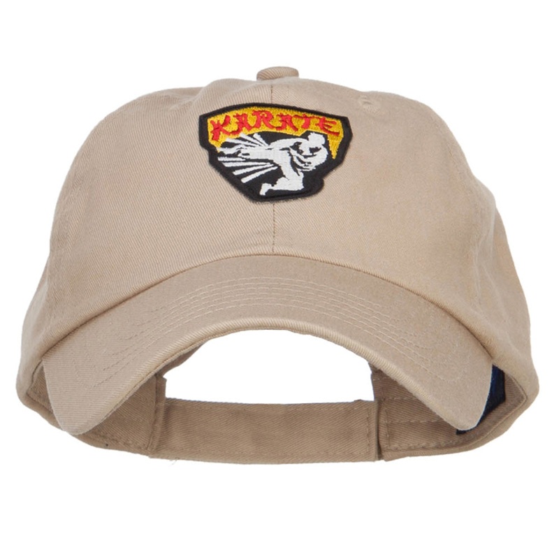 Karate Patched Low Pet Spun Cap Khaki One Size