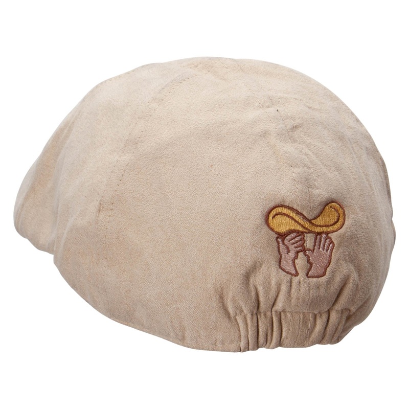 Pizza Throwing Suede Duck Bill Ivy Hat Tan One Size