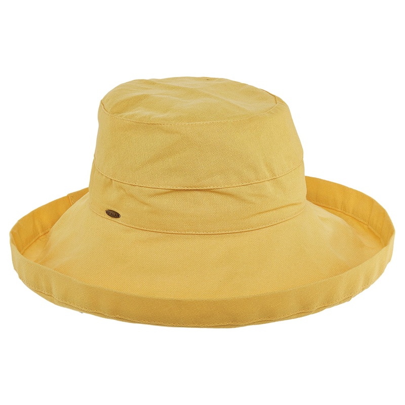 Scala Hats Lanikai Packable Sun Hat – Yellow 1-Size