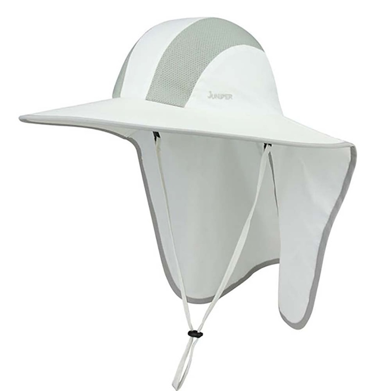 Taslon Large Bill UV Cap with Neck Cape – Juniper UV Wear White