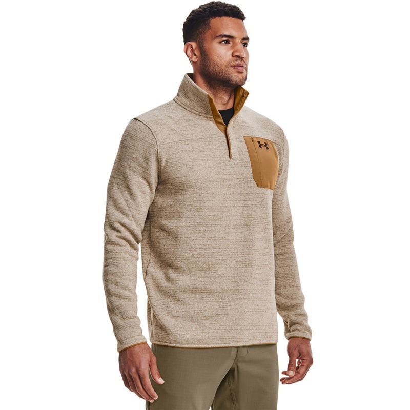 UA Men’s Specialist Henley 2.0 Long Sleeve Black/Black/Charcoal S