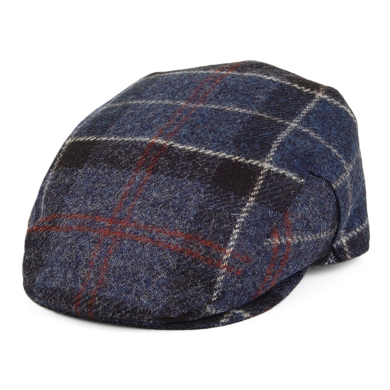 Barbour Hats Moons Tweed Flat Cap – Dark Blue 6 7/8
