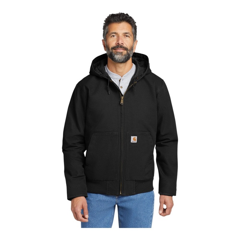 Carhartt CTT104050 Tall Washed Duck Active Jac Black LT