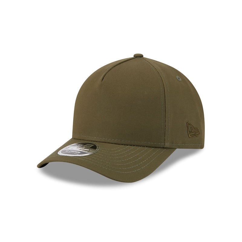 New Era Cap Olive Green 9FORTY M-Crown A-Frame Snapback Hat One Size