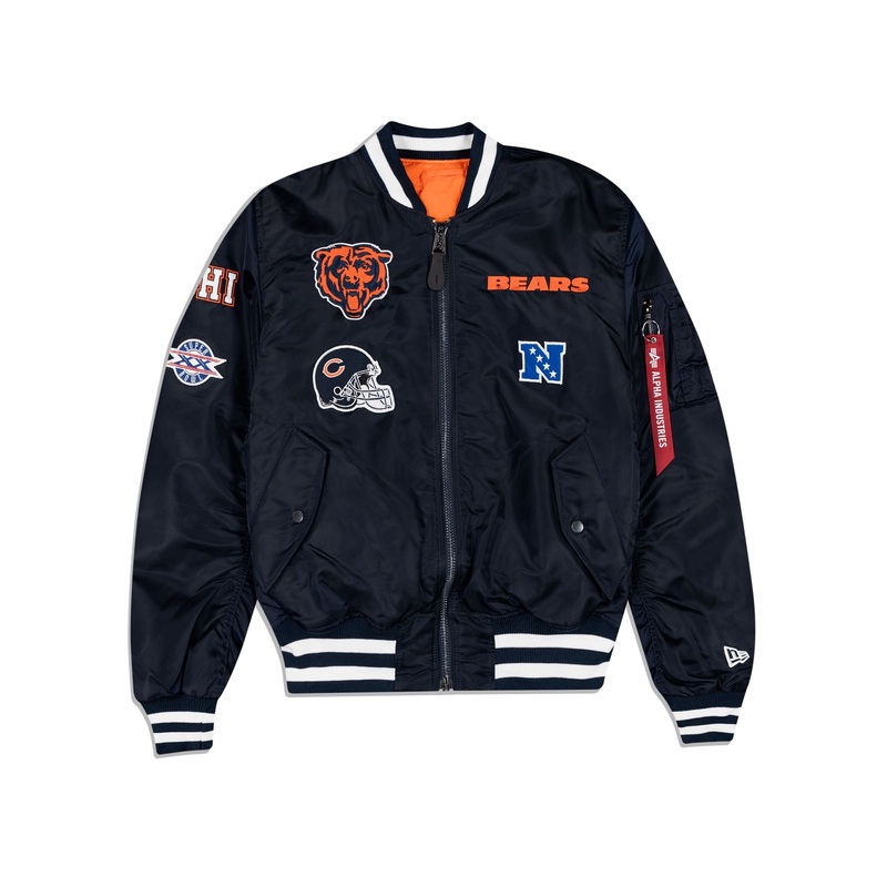 Alpha Industries X Chicago Bears MA-1 Bomber Jacket S