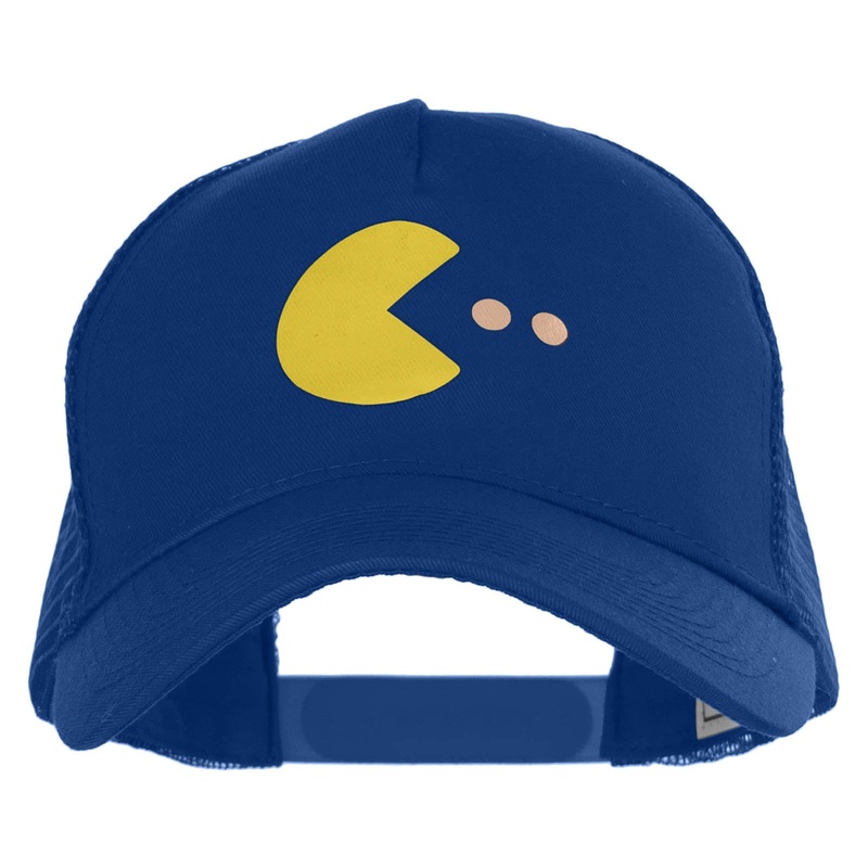Arcade Eater Solid Cotton Twill 5 panel Mesh Back Cap Royal One Size