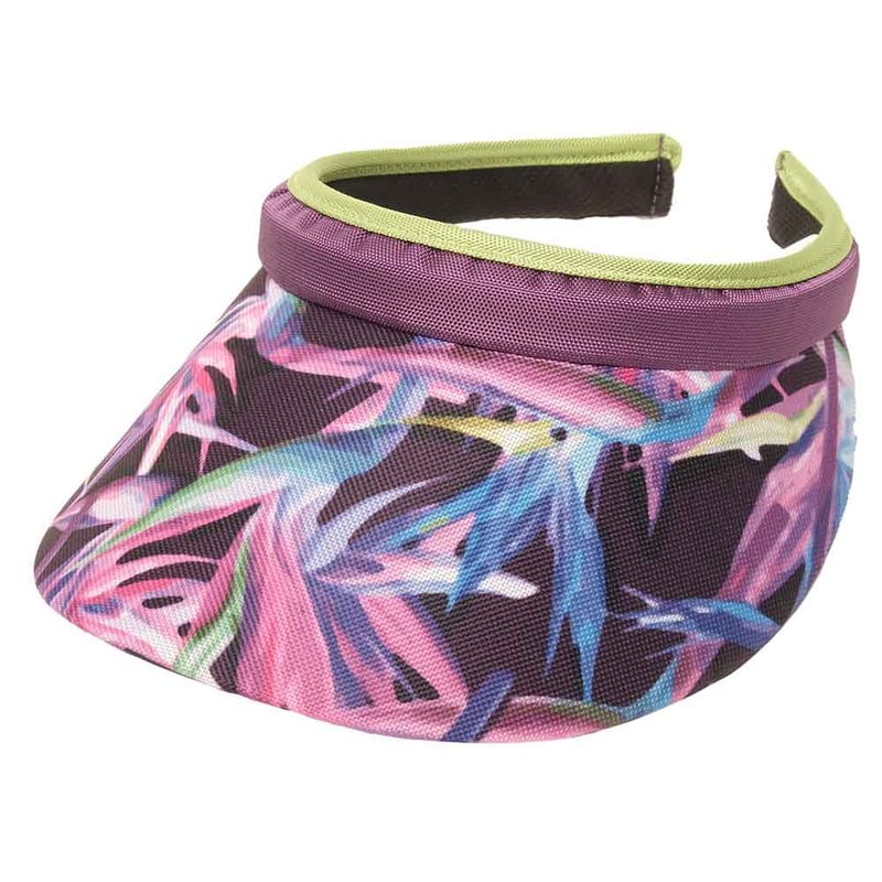 Bird of Paradise Clip On Sun Visor – GloveIt Golf Visors Purple