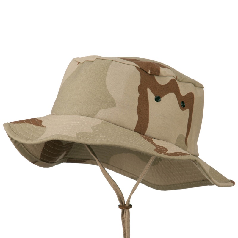 Camouflage Ripstop Bucket Hat Desert M