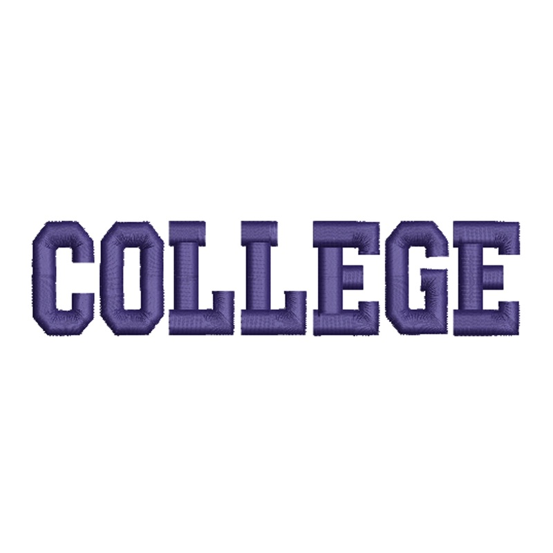 College Letter Design Default Title One Size