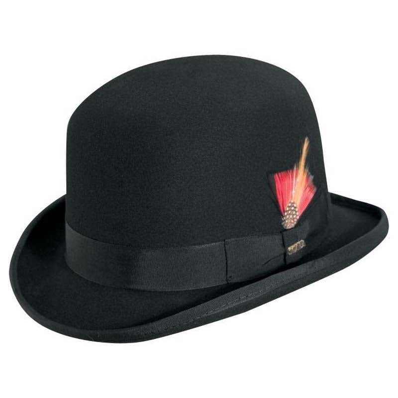 Furlong Structured Wool Felt Derby Hat – Scala Hat Black Medium (22.25″)