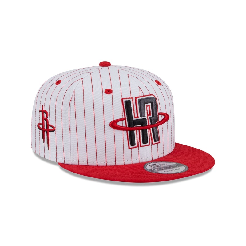 Houston Rockets Deceptor Pinstripe 9FIFTY Snapback Hat One Size