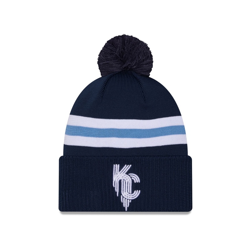 Kansas City Royals City Connect Pom Knit Hat One Size