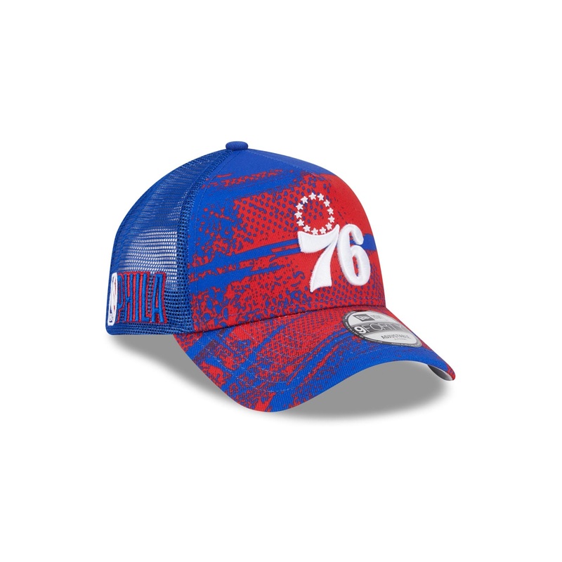 Philadelphia 76ers 2024 Tip-Off 9FORTY A-Frame Trucker Hat One Size