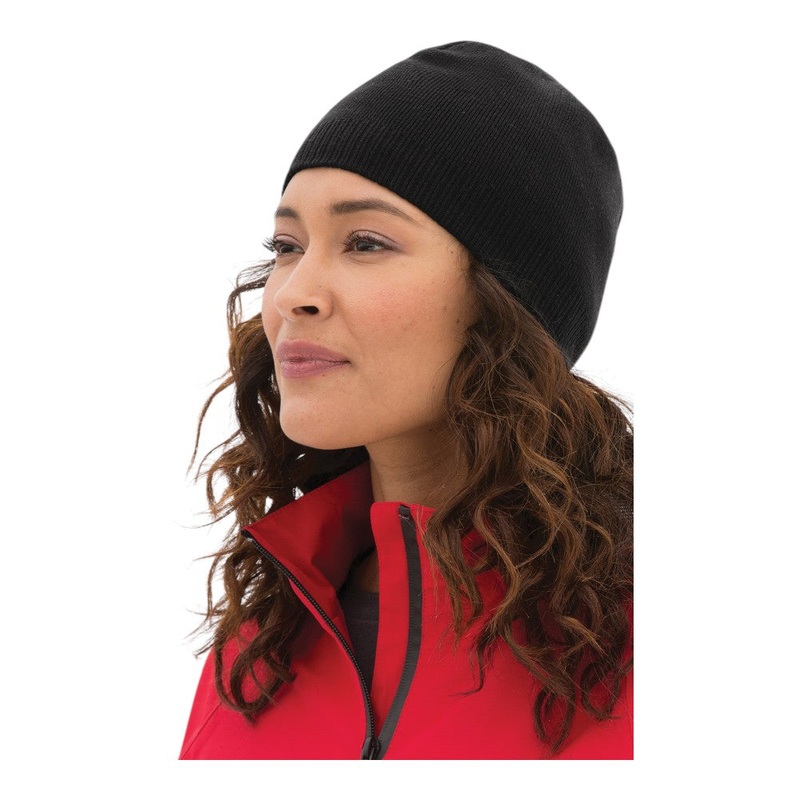 Port Authority CP95 100% Cotton Beanie Black