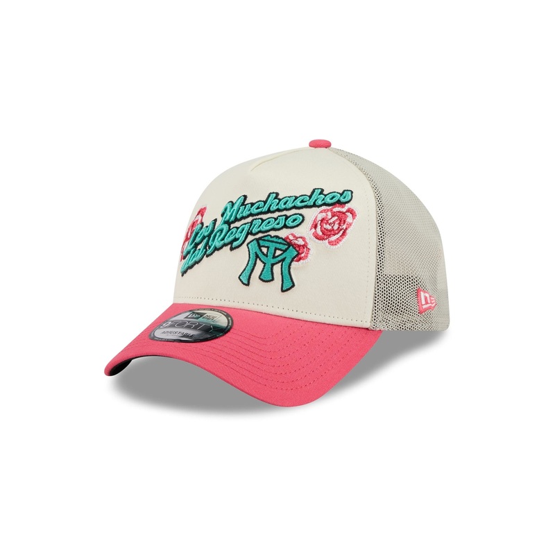 Sultanes de Monterrey Two-Tone Pink Rose 9FORTY A-Frame Snapback Hat One Size