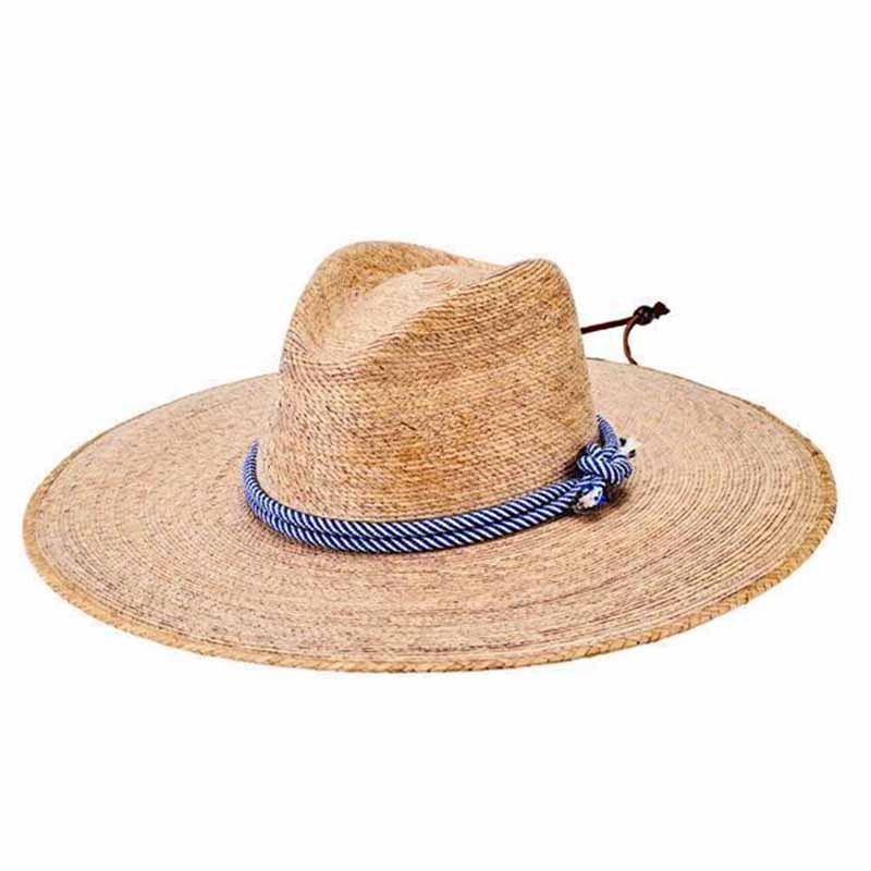 Tripilla Straw Lifeguard Hat with Double Wrap Cord – San Diego Hat Natural S/M (22 3/8″ – 22 7/8″)