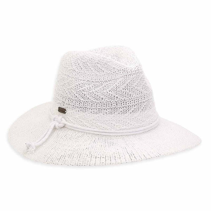 White Crocheted Summer Hippie Hat – Sun ‘N’ Sand Hats White Medium (57 cm)