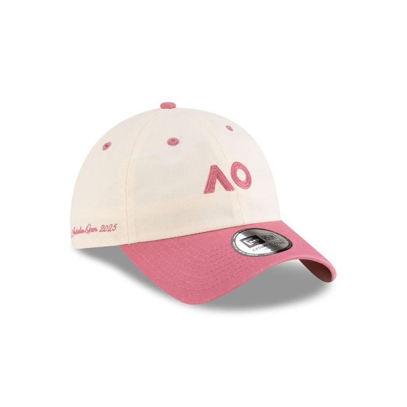 2025 Australian Open Cream Cassis Casual Classic Adjustable Hat One Size