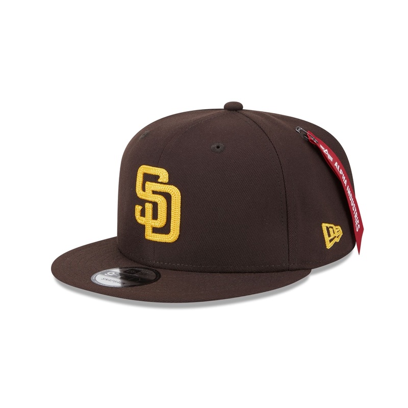 Alpha Industries x San Diego Padres Brown 9FIFTY Snapback Hat One Size